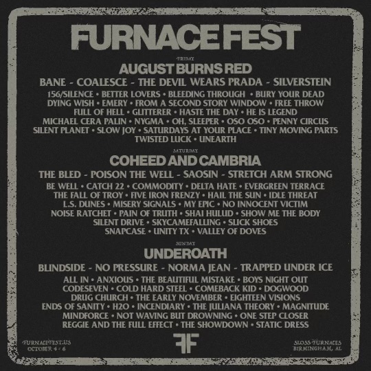 Buy Tickets to FURNACE FEST 2024 in Birmingham on Oct 04, 2024 Oct 06