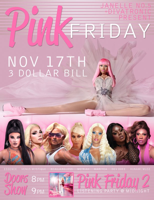 Buy Tickets to PINK Friday in Brooklyn on Nov 17, 2023