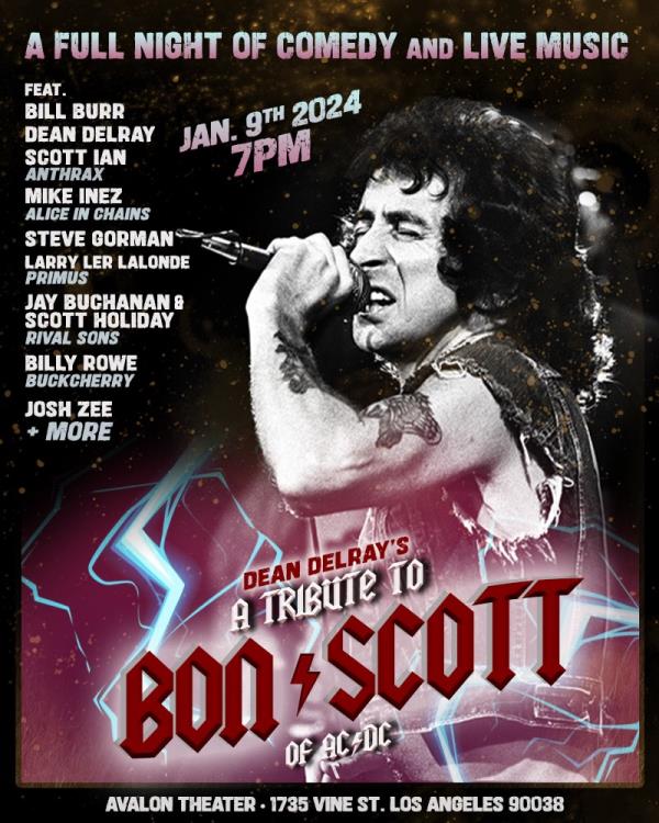 Dean Delray’s tribute to Bon Scott of AC/DC: Comedy and Rock: 