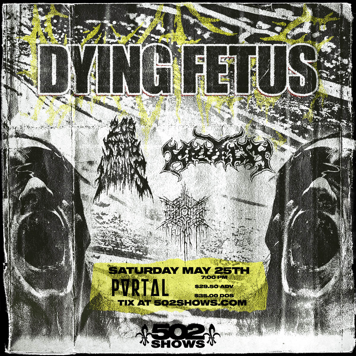 Buy Tickets to Dying Fetus in Louisville on May 25, 2024