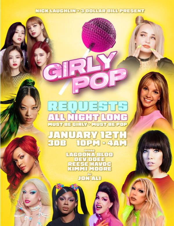 Buy Tickets to 3DB presents Girly Pop in Brooklyn on Jan 12, 2024
