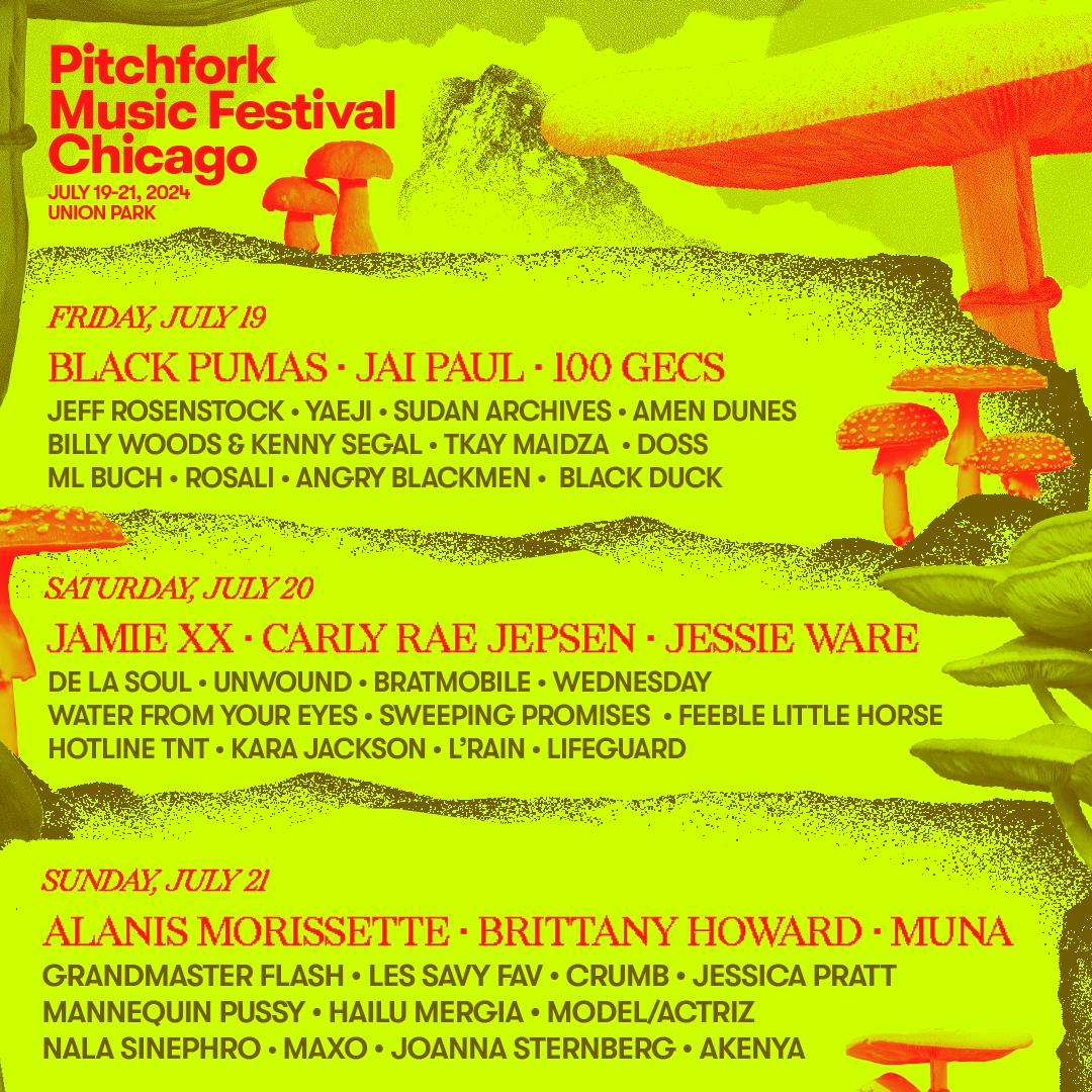 Buy Tickets to Pitchfork Music Festival 2025 in Chicago on Jul 19, 2025