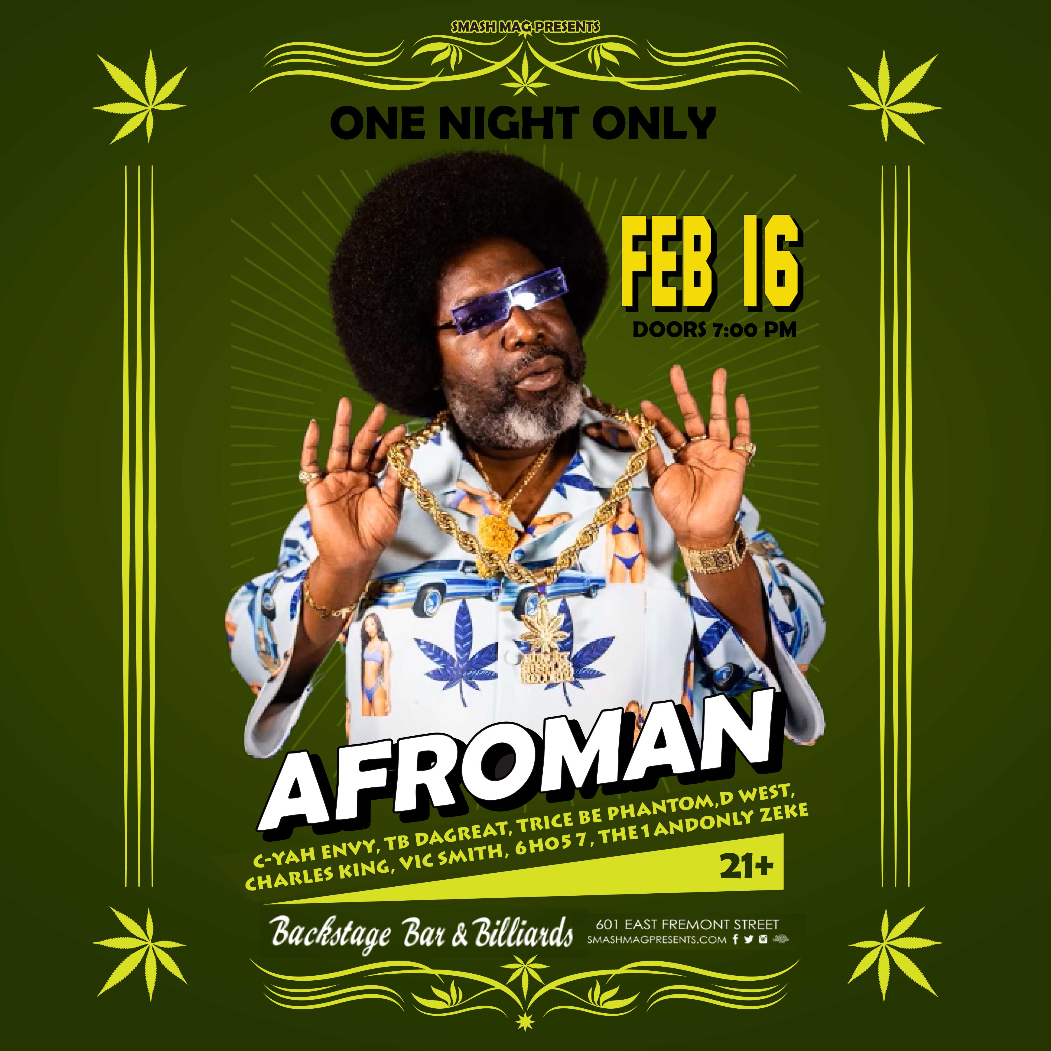 Buy Tickets to Afroman with Special Guests in Las Vegas on Feb 16, 2024