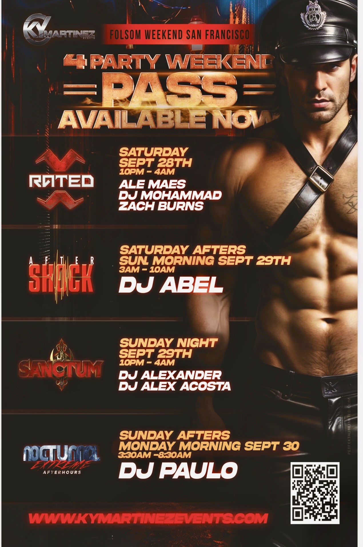 Buy Tickets to Folsom weekend 4 party pass AFTERSHOCK, in San Francisco