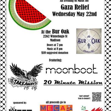 Music for Gaza Relief: Ft. Moonboot, 20 Minute Mission & The-img