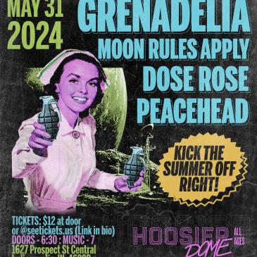Grenadelia, Moon Rules Apply, Dose Rose, Peacehead-img