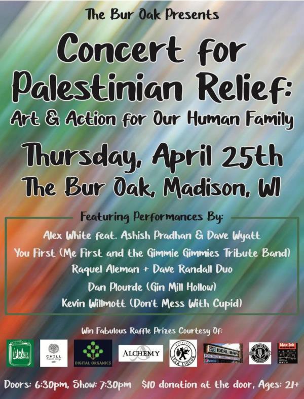 A Concert for Palestinian Relief: Art & Action for Our Human: 