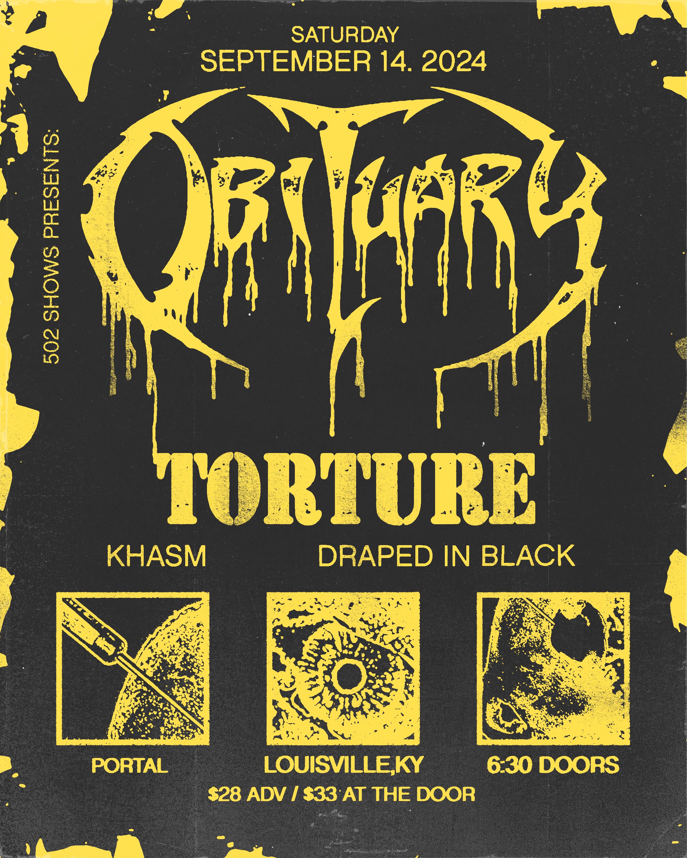 Buy Tickets to Obituary in Louisville on Sep 14, 2024