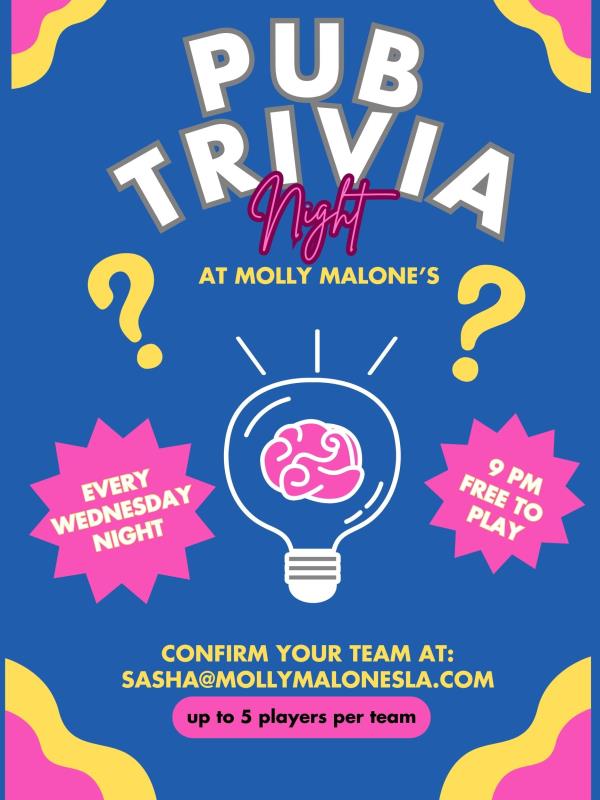 Pub Trivia Wednesday's