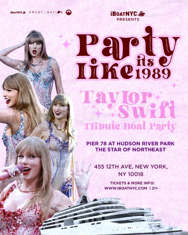 TAYLOR SWIFT Tribute Sunset Boat Cruise NYC