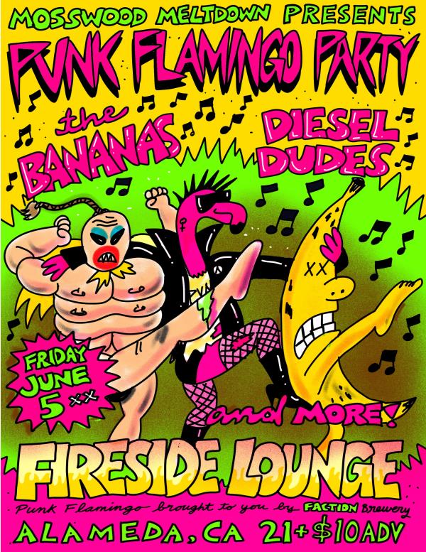 PUNK FLAMINGO PARTY with The Bananas and Diesel Dudes