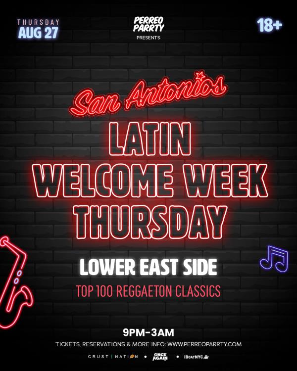 Latin Welcome Week Reggaeton on Houston -Perreo Party: 