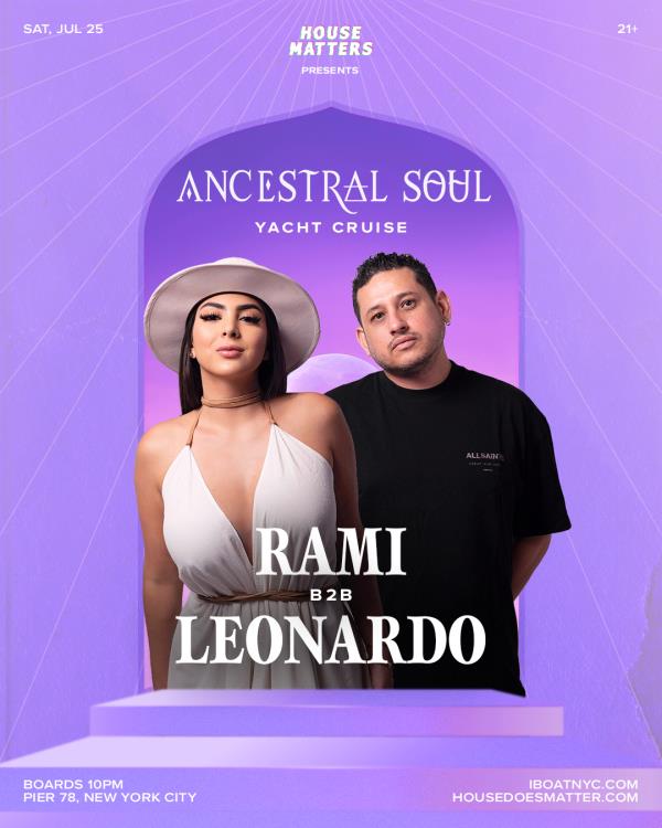 House Matters: Ancestral Soul Cruise with RAMI - NYC Boat Pa