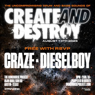 FREE with RSVP: Craze x Dieselboy at The Concourse Project-img