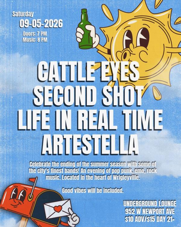 Artestella/Life in Real Time/Second Shot/Cattle Eyes: 