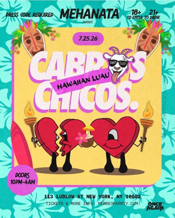 Cabros Chicos: hAWAIIAN LuAu | Dance Party (18+)