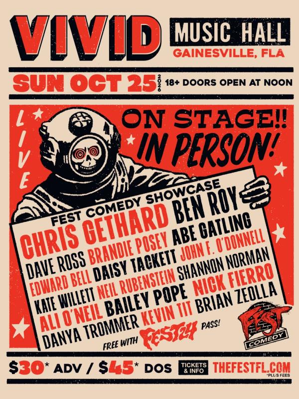 Vivid Music Hall: Comedy Showcase - Chris Gethard and more: 