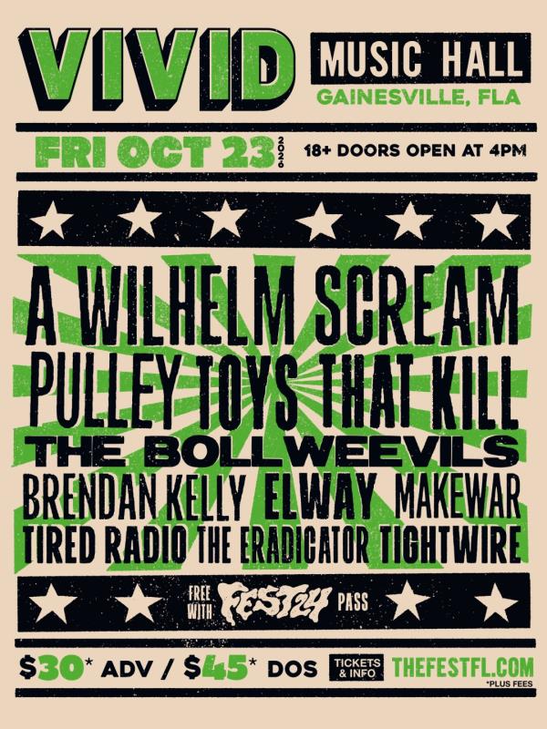 Vivid Music Hall: A Wilhelm Scream, Pulley, Toys That Kill