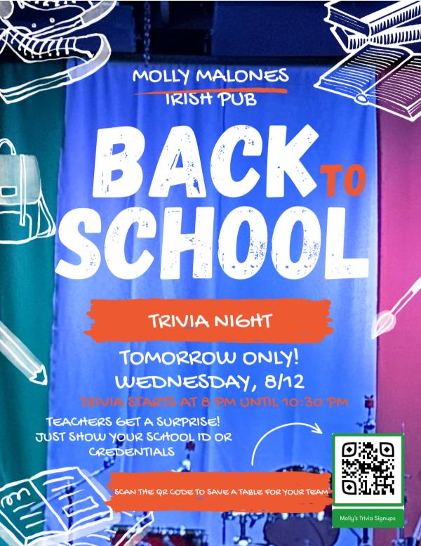 Back to School Night Trivia: 