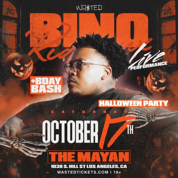 BINO RIDEAUX Live in Concert - Los Angeles, CA: 