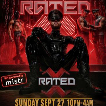 Rated X Folsom weekend Sunday night massive leather event