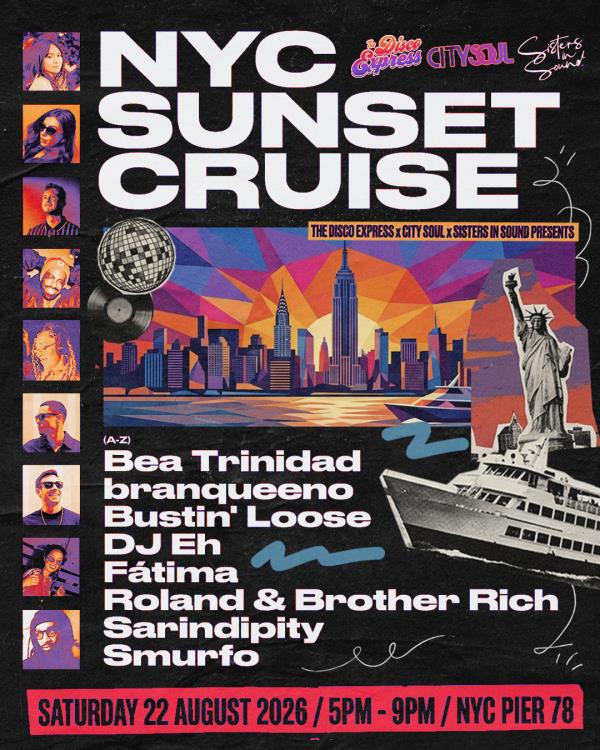 Disco & House NYC Sunset Cruise Day Party: 