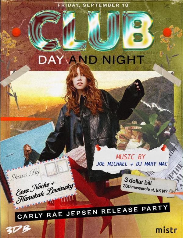 Carly Rae Jensen Release Party ☀️DAY AND NIGHT🌖: 