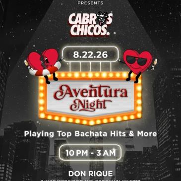 Cabros Chicos: Aventura Night | Latin  Dance Party In Brookl