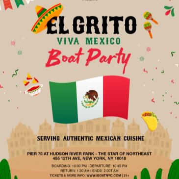 EL GRITO: Mexican Independence Boat Party Yacht Cruise NYC