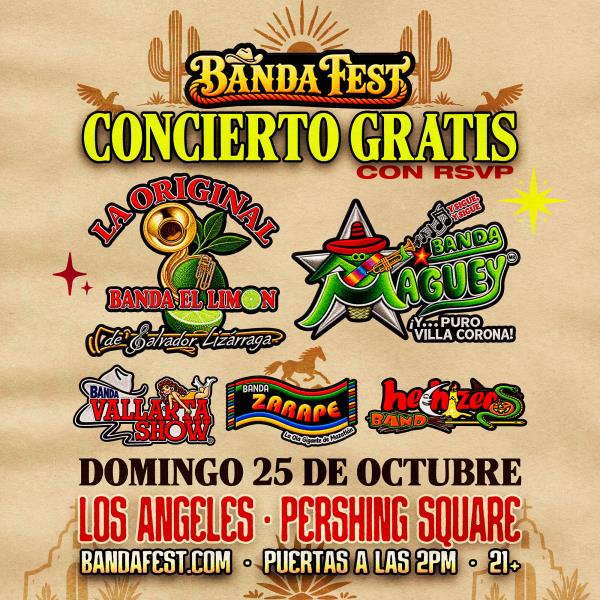 FREE EVENT! Banda Limon, Banda Maguey, Banda Vallarta Show: 