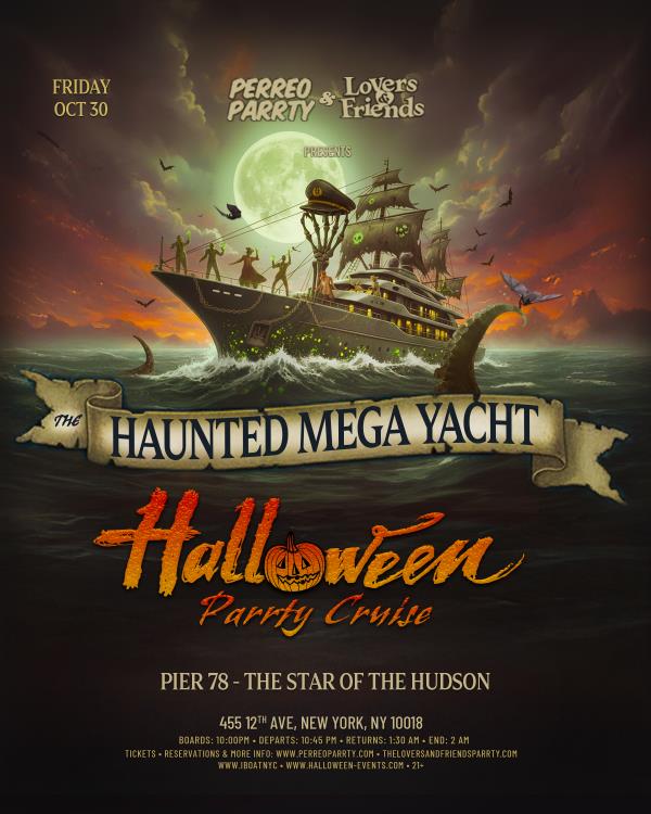 The Haunted Mega Yacht Halloween NYC Boat Party Cruise: 