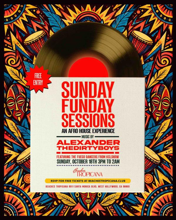 Sunday Funday Sessions!  House Music Sessions!: 