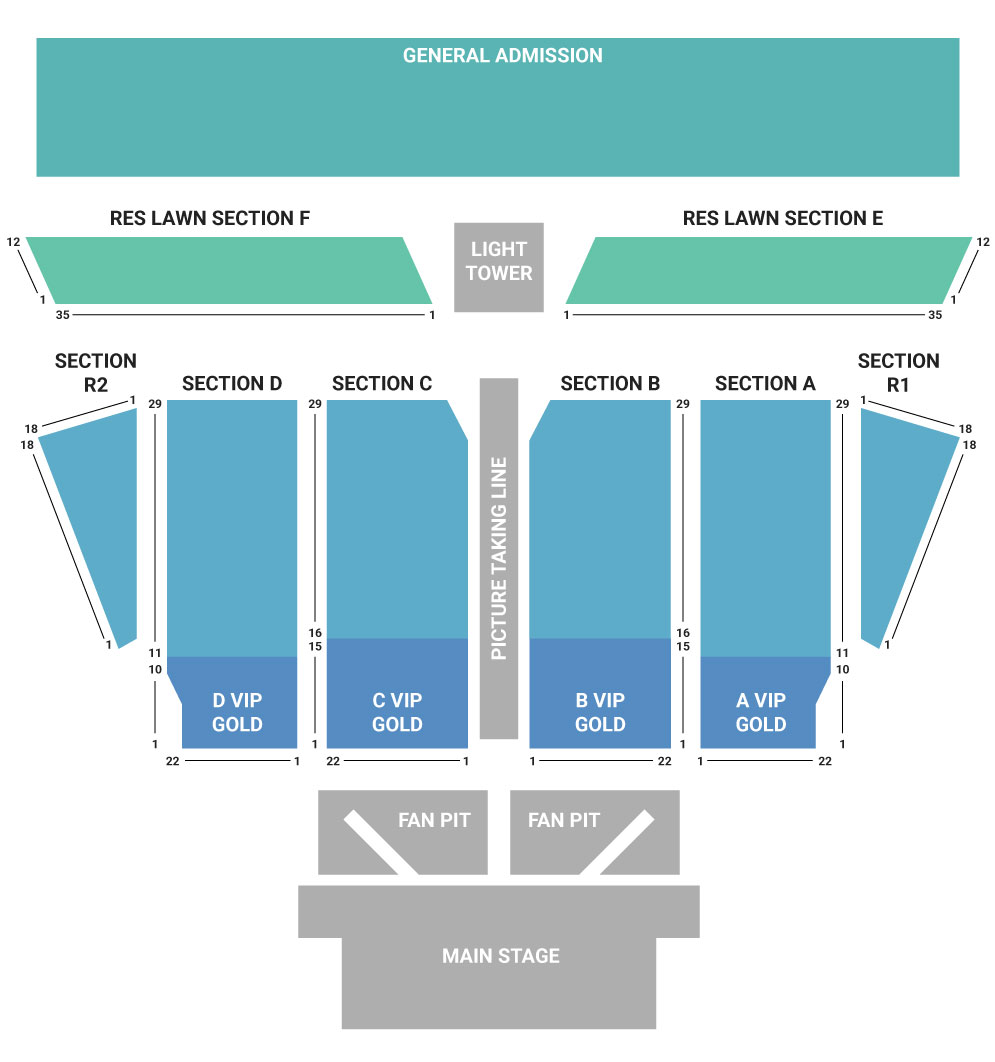 Country Fest Seating Chart Gillette